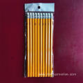 7 Wooden Printing HB Pencil With Rubber Tip